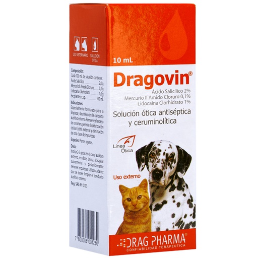 Dragovin Solucion Otica 10ml